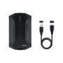 Tooq TQE-2599RGB Caja Externa Gaming para HDD/SSD de 2.5 pulg. Negro